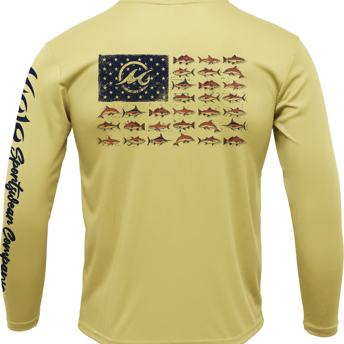 Men's SoWal Sun Jersey American Gulf School Long Sleeve