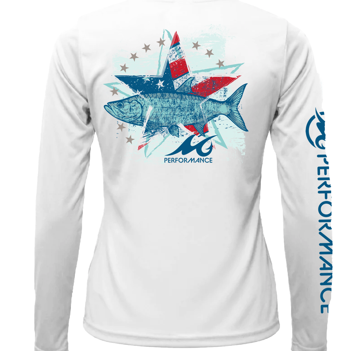 Women's Wireman Americana Fish Long Sleeve