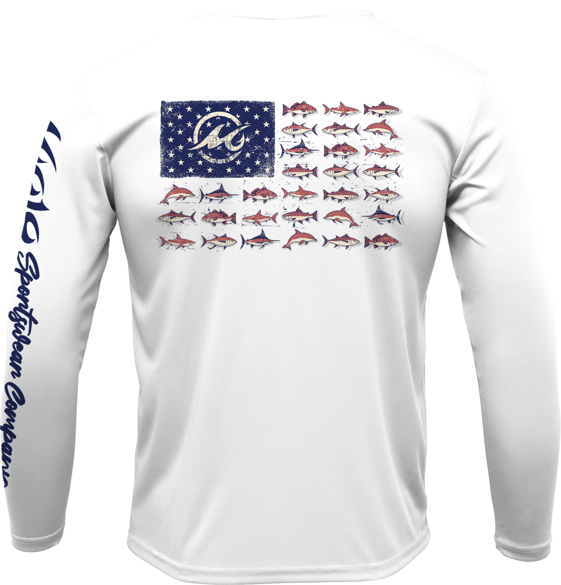 Men's SoWal Sun Jersey American Gulf School Long Sleeve