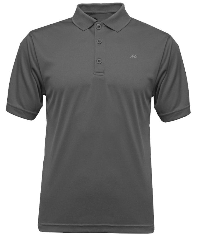MSC Men's Solid Ribbed Performance Polo - Mojo Sportswear Company