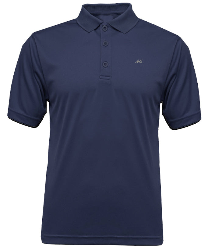 MSC Men's Solid Ribbed Performance Polo - Mojo Sportswear Company